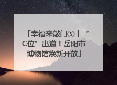 幸福来敲门⑤丨“C位”出道！岳阳市博物馆焕新开放