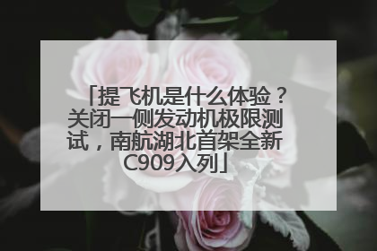 提飞机是什么体验？关闭一侧发动机极限测试，南航湖北首架全新C909入列