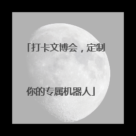 打卡文博会，定制你的专属机器人