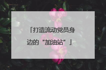 打造流动党员身边的“加油站”