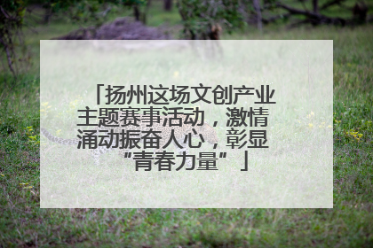 扬州这场文创产业主题赛事活动，激情涌动振奋人心，彰显“青春力量”