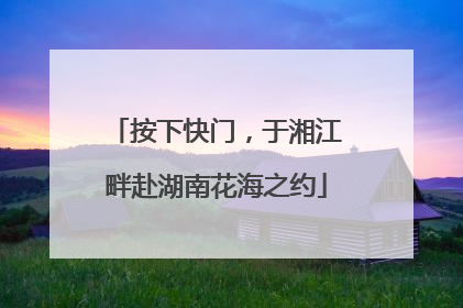 按下快门，于湘江畔赴湖南花海之约