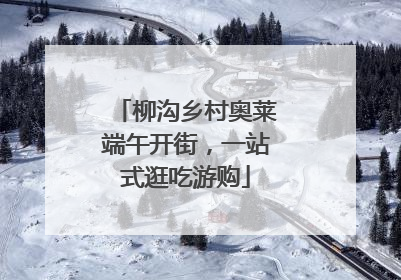 柳沟乡村奥莱端午开街，一站式逛吃游购