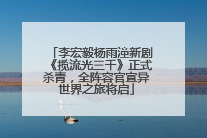 李宏毅杨雨潼新剧《揽流光三千》正式杀青，全阵容官宣异世界之旅将启