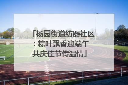 杨园街道纺器社区：粽叶飘香迎端午 共庆佳节传温情