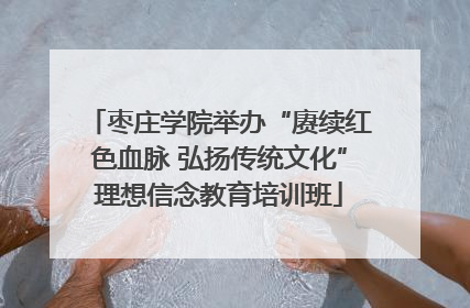 枣庄学院举办“赓续红色血脉 弘扬传统文化”理想信念教育培训班