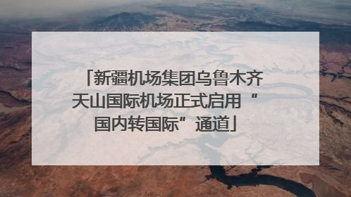 新疆机场集团乌鲁木齐天山国际机场正式启用“国内转国际”通道