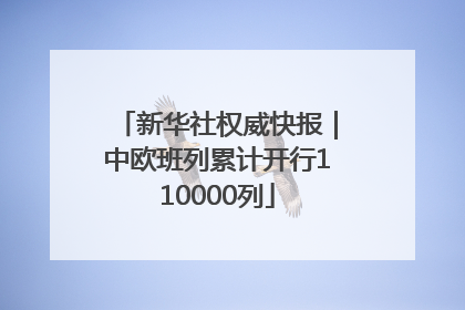 新华社权威快报｜中欧班列累计开行110000列