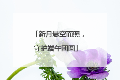 新月悬空而照，守护端午团圆