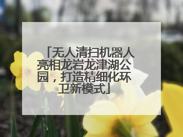 无人清扫机器人亮相龙岩龙津湖公园，打造精细化环卫新模式