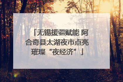 无锡援疆赋能 阿合奇县太湖夜市点亮璀璨“夜经济”