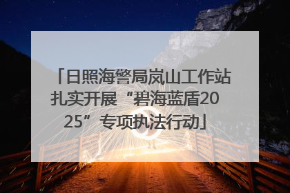 日照海警局岚山工作站扎实开展“碧海蓝盾2025”专项执法行动