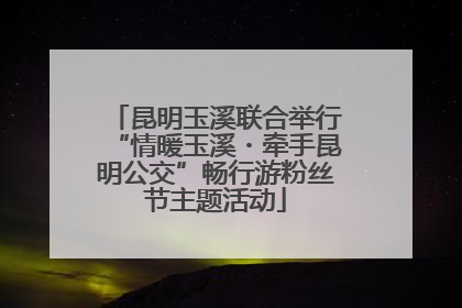 昆明玉溪联合举行“情暖玉溪・牵手昆明公交”畅行游粉丝节主题活动