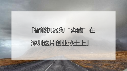 智能机器狗“奔跑”在深圳这片创业热土上