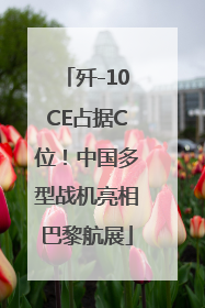 歼-10CE占据C位！中国多型战机亮相巴黎航展