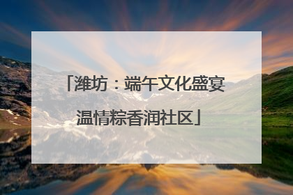 潍坊：端午文化盛宴 温情粽香润社区