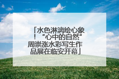 水色淋漓绘心象！“心中的自然”周崇涨水彩写生作品展在临安开幕