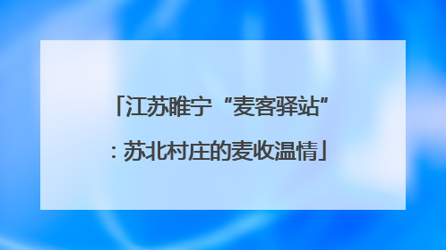 江苏睢宁“麦客驿站”：苏北村庄的麦收温情