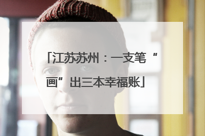 江苏苏州：一支笔“画”出三本幸福账