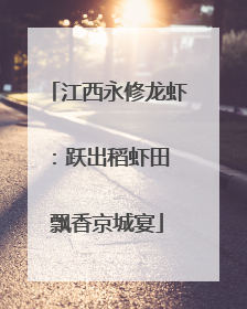 江西永修龙虾：跃出稻虾田 飘香京城宴