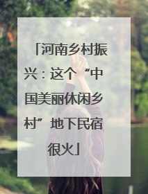 河南乡村振兴：这个“中国美丽休闲乡村”地下民宿很火