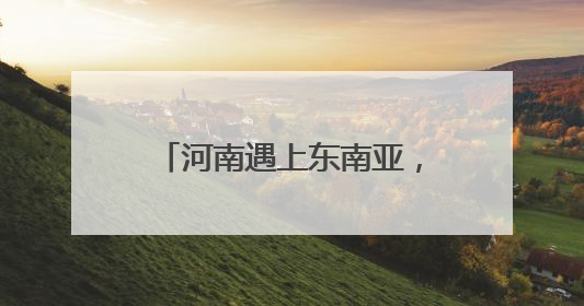 河南遇上东南亚，不止榴莲和奶茶