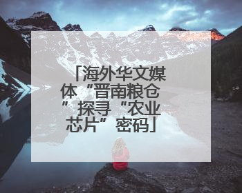 海外华文媒体“晋南粮仓”探寻“农业芯片”密码