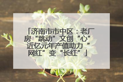 济南市市中区：老厂房“跳动”文创“心” 近亿元年产值助力“网红”变“长红”