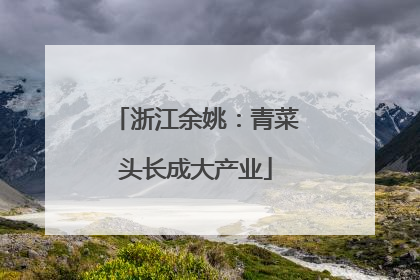 浙江余姚：青菜头长成大产业