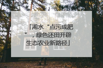 浠水“点污成肥”，绿色还田开辟生态农业新路径
