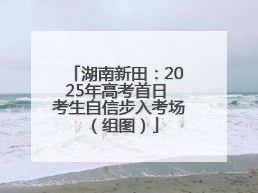 湖南新田：2025年高考首日 考生自信步入考场（组图）