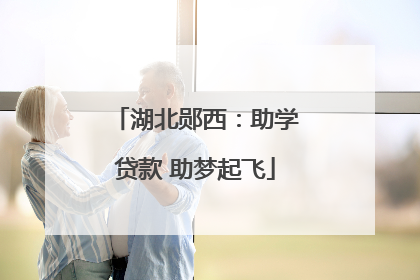 湖北郧西：助学贷款 助梦起飞
