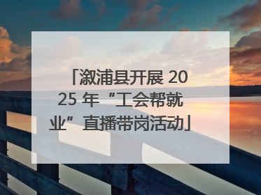 溆浦县开展 2025 年“工会帮就业”直播带岗活动