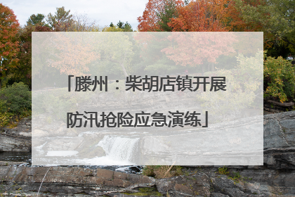 滕州：柴胡店镇开展防汛抢险应急演练