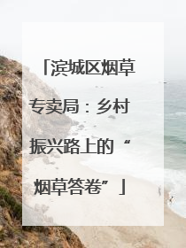滨城区烟草专卖局：乡村振兴路上的“烟草答卷”