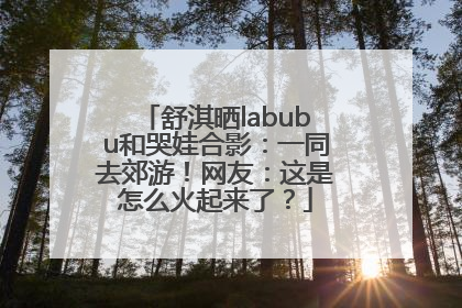 舒淇晒labubu和哭娃合影：一同去郊游！网友：这是怎么火起来了？