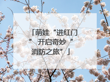 萌娃“进红门” 开启奇妙“消防之旅”