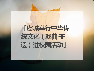 虞城举行中华传统文化（戏曲·非遗）进校园活动