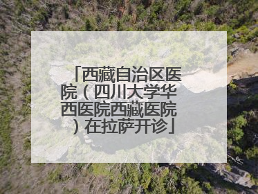 西藏自治区医院（四川大学华西医院西藏医院）在拉萨开诊