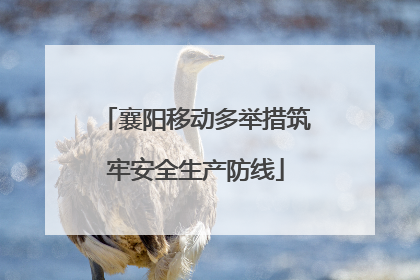襄阳移动多举措筑牢安全生产防线