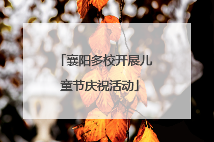 襄阳多校开展儿童节庆祝活动