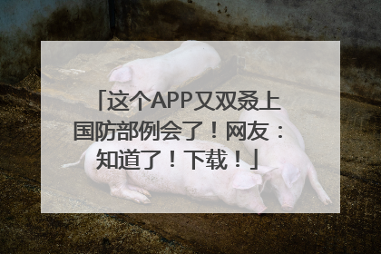 这个APP又双叒上国防部例会了！网友：知道了！下载！