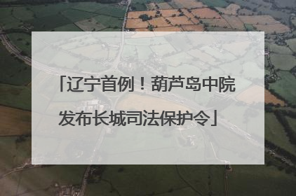 辽宁首例！葫芦岛中院发布长城司法保护令