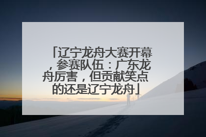 辽宁龙舟大赛开幕，参赛队伍：广东龙舟厉害，但贡献笑点的还是辽宁龙舟