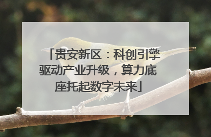 贵安新区：科创引擎驱动产业升级，算力底座托起数字未来