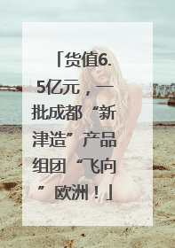 货值6.5亿元，一批成都“新津造”产品组团“飞向”欧洲！
