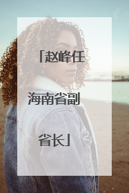 赵峰任海南省副省长