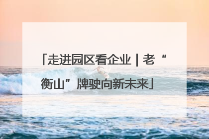 走进园区看企业｜老“衡山”牌驶向新未来