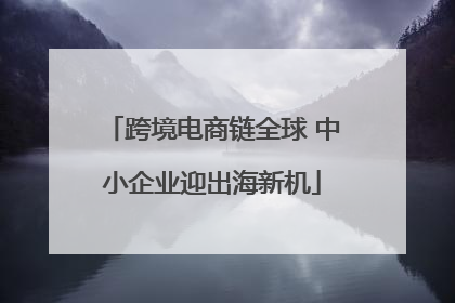 跨境电商链全球 中小企业迎出海新机