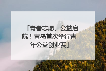 青春志愿、公益启航！青岛首次举行青年公益创业赛